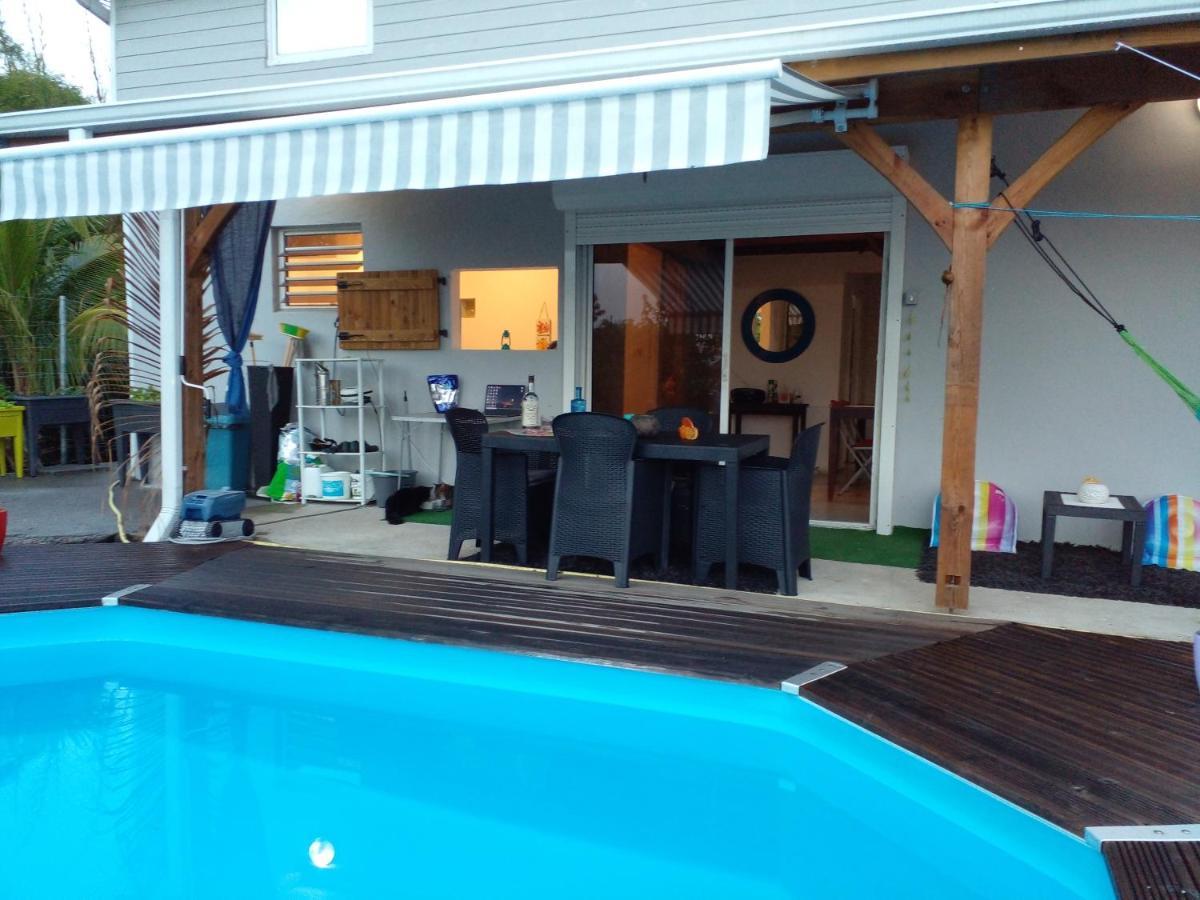 Chambre Chez L'Habitant Avec Piscine Privative Et Vue Panoramique Sur La Mer Des Caraibes Desmarinieres Exterior foto